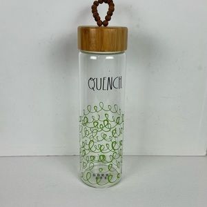 Rae Dunn glass water bottle